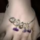 Sterling Silver Charm… | £50(sold) | 7 x 5cm | Beaded Silver Charm Bangle Design Sterling Silver Charm…