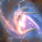 spinning space cadet - giclee on canvas