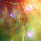 angelic descent - giclee on canvas