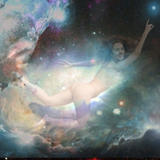the party,s there - giclee on canvas