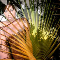 a girl in the bush