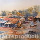 Village in Andhra Pradesh | £340 | | watercolour Village in Andhra Pradesh