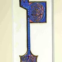 Illuminated Letter P