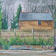 Rear garden with jacob | £250 | 80 x 60cm | Oil on canvas Rear garden with jacob