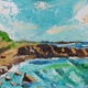 Cornish coast | £175 | 70 x 40cm | Oil on board Cornish coast