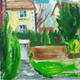 Turkey oak close | (sold) | 40 x 30cm | Oil on canvas Turkey oak close
