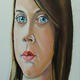 Megan | (sold) | 120 x 25cm | Oil on canvas Megan
