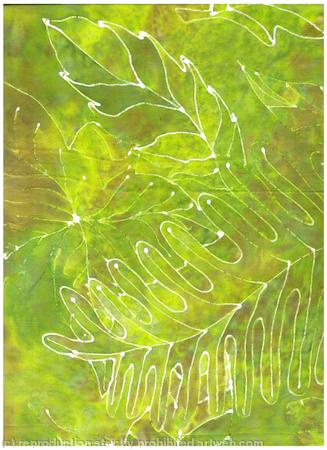 LEAVES ON SILK