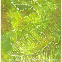 LEAVES ON SILK