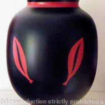 Red & Black Vase