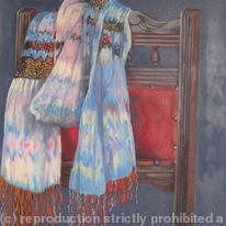 Scarf and Irish Chair
