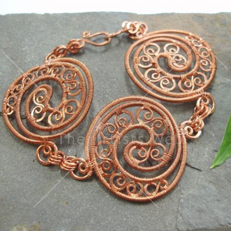Boudica - Triple Celtic Disc bracelet