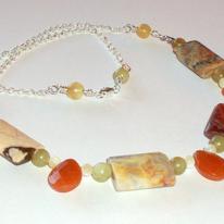 Droplets of Autumn necklace
