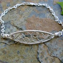 Filigree Bracelet - single chain