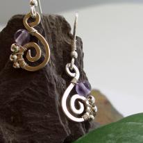 Fluorite Cirrus earrings