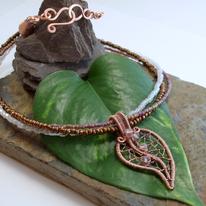Skeleton leaf necklace