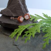 Daisy - post earrings Copper