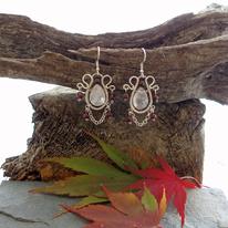 Eastern Charm Earrings - Rose Quartz