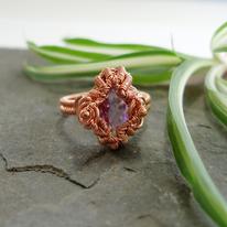Sea Urchin Ring - Amethyst 