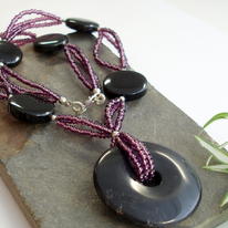 Purple Multi Strand necklace