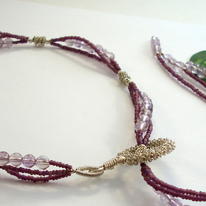 Lavender Lariat Necklace