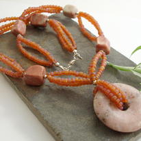 Pink Multi Strand Necklace