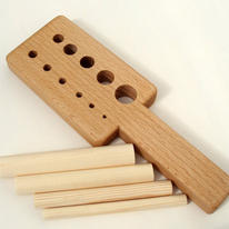 Viking knit draw plate - Maple wood with pine mandrels