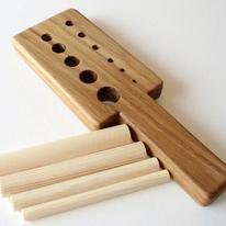 Viking knit draw plate - Oak wood with pine mandrels