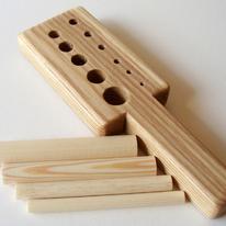 Viking knit draw plate - Ash wood with pine mandrels
