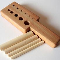 Viking knit draw plate - Beech wood with pine mandrels