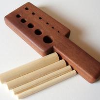 Viking knit draw plate - Sapele wood with pine mandrels