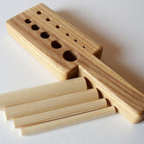 Viking knit draw plate - Ash wood with pine mandrels
