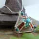 Turquoise Pyramid Pendant
