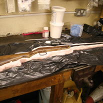 Mould making for Animus flux Solo Show @ Churchills of Dereham