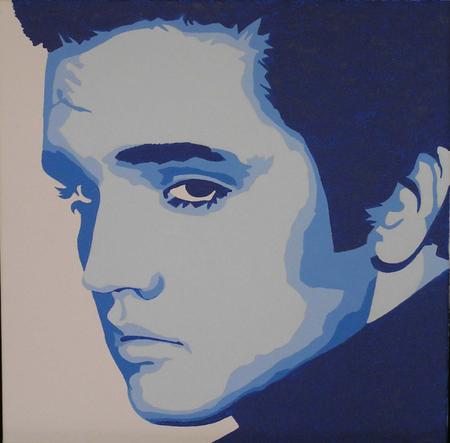 Elvis in Blue
