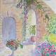 Mediterranean Courtyard | £35 | 17 x 24cm | Watercolour Mediterranean Courtyard