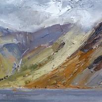 Breaking light Lingmell from Wastwater