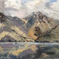 Yewbarrow and great gable low cloud