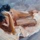 nude study 1 | | | oil on board nude study 1