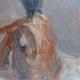 nude study 2 | | | oil on board nude study 2