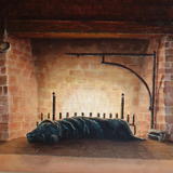 Fireside Comfort 1 - Oil on Canvas Board