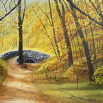 Autumn Wood Bridge