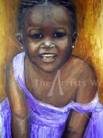 african child in moave