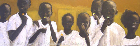 children with lollypops