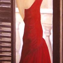 lady in red