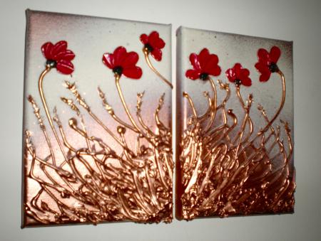 Poppy Breeze (Diptych)