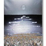 Silvery Shimmering Sea - Mixed Media on Artist quality deep edge primed canvas.