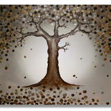 Golden Tree Of Tranquility - Mixed Media on artist quality primed deep edge canvas