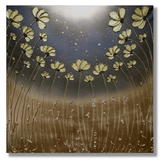 Golden Poppies - Mixed media on Artists quality, primed, deep edge box canvas. FREE UK P+P
