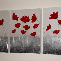 The Dance of the Poppies (Triptych)